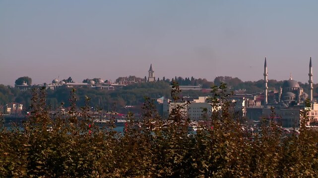 View of Yeni Camii and Topkapi Palace from the Golden Horn
