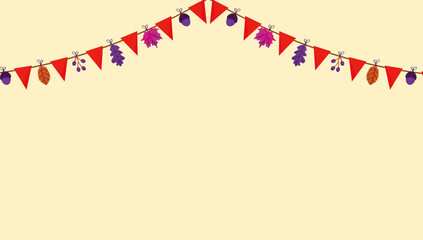 Colorful Decorative Banner Flag