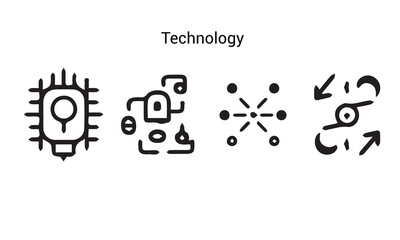intelligence icon set. Ai icon.