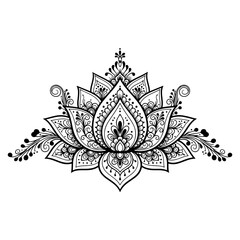 abstract background with floral ornament