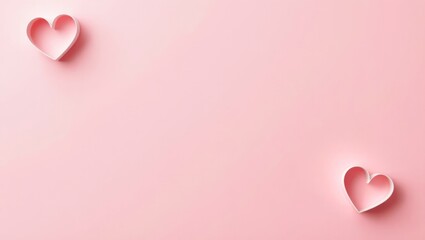Soft Pink Love Background With Minimal Romantic Tone