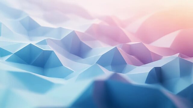 Abstract low poly gradient landscape background