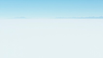 Blue Winter Sky Gradient Background With Calm Atmospheric Tone