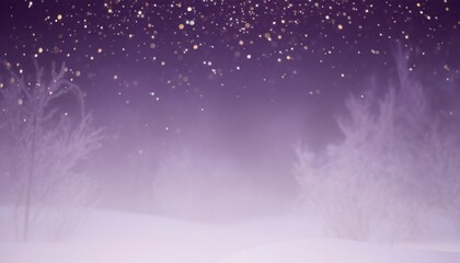 Purple Sparkle Background With Soft Dreamy Festive Bokeh