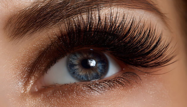 A detailed view of artificial lashes, highlighting their design and quality