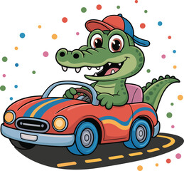 crocodile vector, crocodile cartoon, crocodile kids design, cute crocodile, funny crocodile, crocodile t-shirt design, kids t-shirt art, cartoon animal vector, jungle crocodile, crocodile skateboard, 