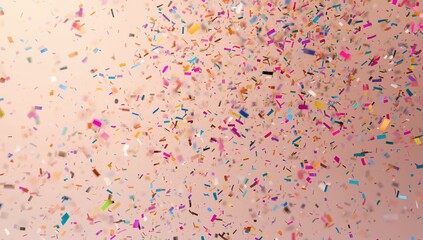 Abstract Cascade of Colors, Shapes and Light, Forming a Dynamic Pattern.