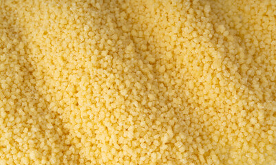 Couscous texture background close up
