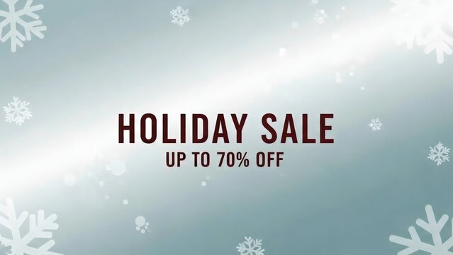 Holiday Sale Up To 70% Off - Special Discounts For The Festive Season