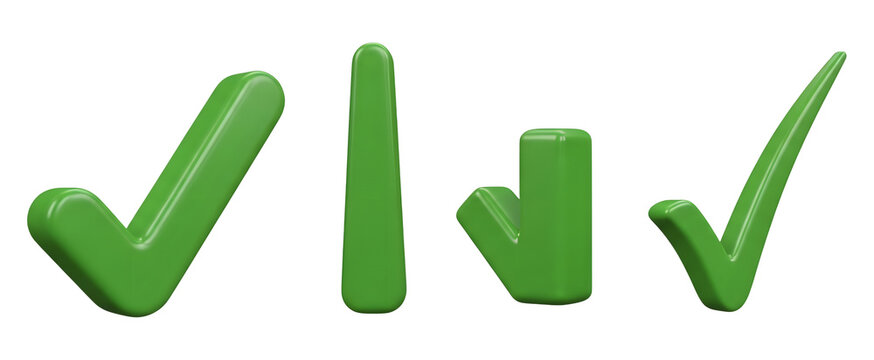 Green Check Marks Transparent PNG Icon