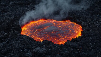 Abstract Inferno. A Study in Texture, Color, and Thermal Contrast, with Vaporous Element.