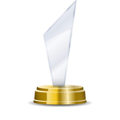 Shining crystal trophy on wooden pedestal featuring engraved laurel wreath, reflective light beams, and premium award styling ideal for championship visuals and contest prize illustrations
