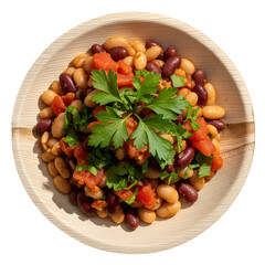 Mixed Beans with Tomatoes & Parsley - Vegan Dish