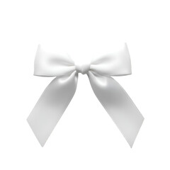 Elegant White Bow Ribbon for Festive Decor