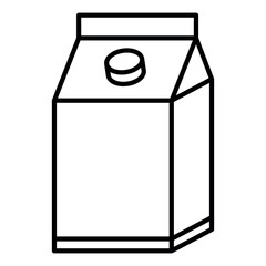 Milk Icon Vector Design Template – Plain Fresh Drink Symbol