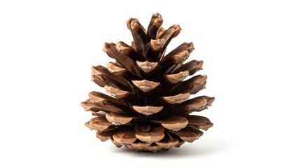 Pine cone isolated on white background