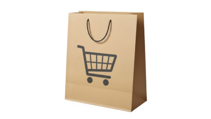 shopping bag on white background