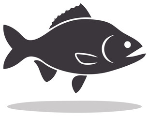 Fish Silhouette Illustration Aquatic Animal Marine Life Freshwater Species