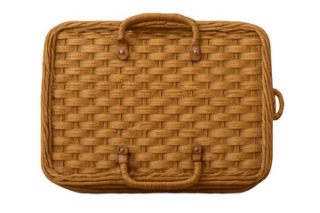 Wicker suitcase for travel, eco-friendly accessory, vintage woven luggage, handcrafted basket for transport