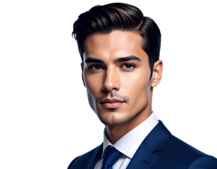 portrait of a handsome young man