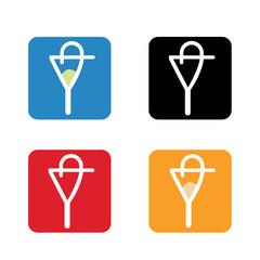 Minimal Abstract Funnel Icon Clean Line Symbol