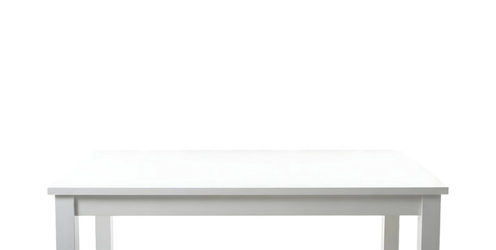White table isolated furniture png