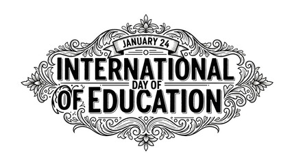 January twenty fourth calendar page isolated on a bright red background