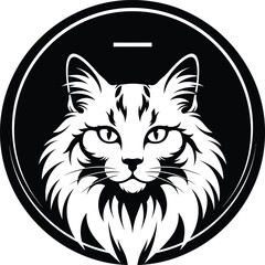 Wolf Head Mascot Logo Circle Emblem Vector