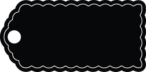 Blank Price Tag Label Template Vector