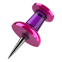 Pink and Purple Push Pin PNG