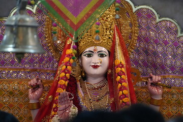 Close up face durgaa maa