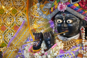 Shri Radha Sneh Bihari Ji Idol in Vrindavan Temple