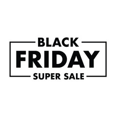 Fototapeta premium Black Friday super sale modern creative banner, sign, design concept, social media ad