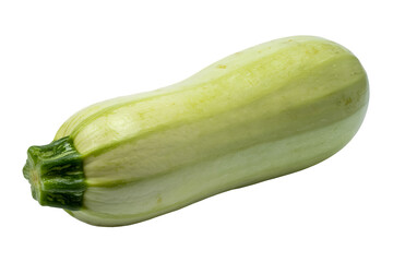 green zucchini isolated on white