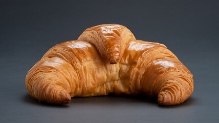 croissant on white background