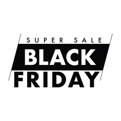 Black Friday super sale  modern creative banner