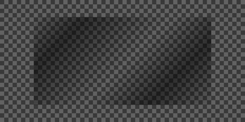 Transparent Rectangle Shadow A geometric abstract of a rectangle's shadow, rendered with varying shades of gray, floats against a see-through backdrop.