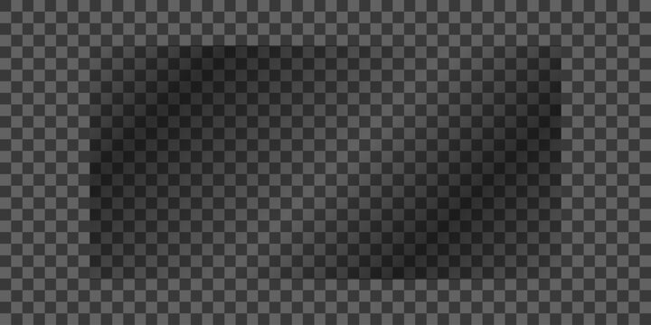 Transparent Rectangle Shadow A geometric abstract of a rectangle's shadow, rendered with varying shades of gray, floats against a see-through backdrop.