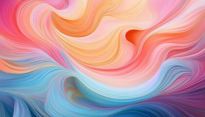 fluid pastel colored backdrop featuring dynamic twirling abstract patterns offering a serene and vibrant wallpaper with elegant flowing transitions