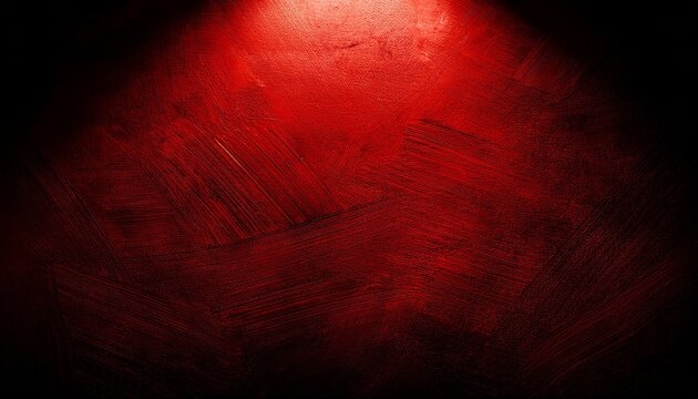 dramatic spotlight illuminating a dark textured surface with a red hue creating a mysterious and intense atmosphere