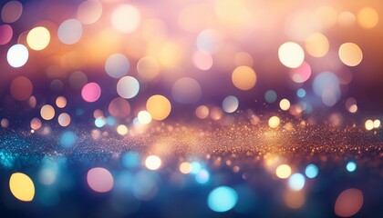 abstract colorful bokeh background with sparkling lights and soft texture