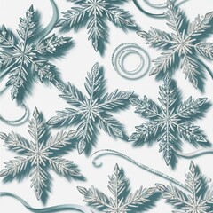 Elegant background featuring metallic snowflake texture, symmetrical festive layout, and light winter backdrop, perfect for editorial content and premium seasonal campaigns.