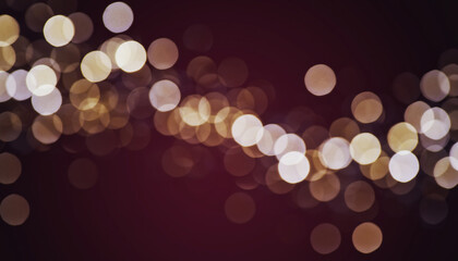 Abstract bokeh background with glowing circles of light on a dark background, perfect for festive or celebratory themes