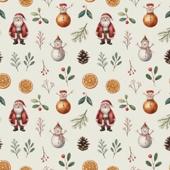 Premium festive background with orange slices and star anise, evergreen branches, and Christmas decor motif, perfect for wrapping paper, lifestyle scenes, and seasonal campaigns