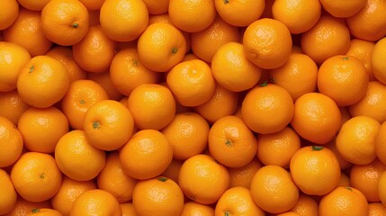 背景素材 敷き詰められたリアルなミカン Background Piled up Realistic Mandarin Orange （Generative AI）