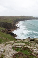 Photo of the RMS Mulheim shipwreck at Lands End in Cornwall
