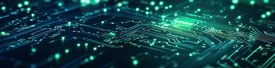 Digital green and blue background