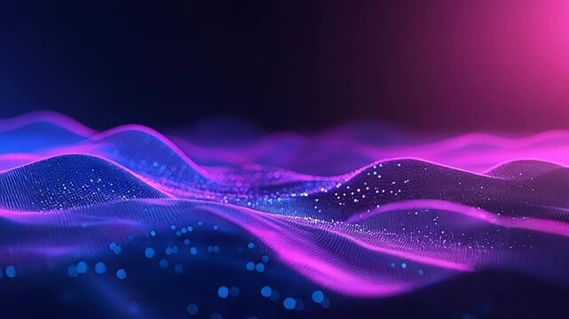 Digital wave particles flowing data communication network