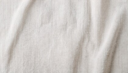 weathered pale white linen fabric texture background