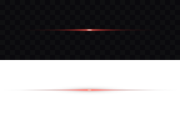 Vibrant glowing electric red light. Lighting effect. Abstract red laser beam. Ideal for sci-fi designs, light transitions, or futuristic effects. Glowing red neon horizontal line for light effects.